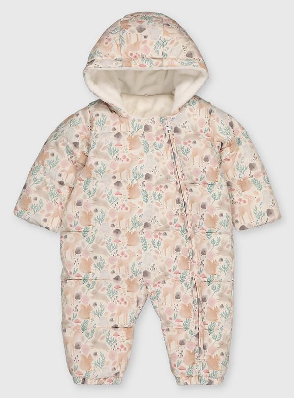 Buy Cream Woodland Snowsuit 1824 months Coats and jackets Argos